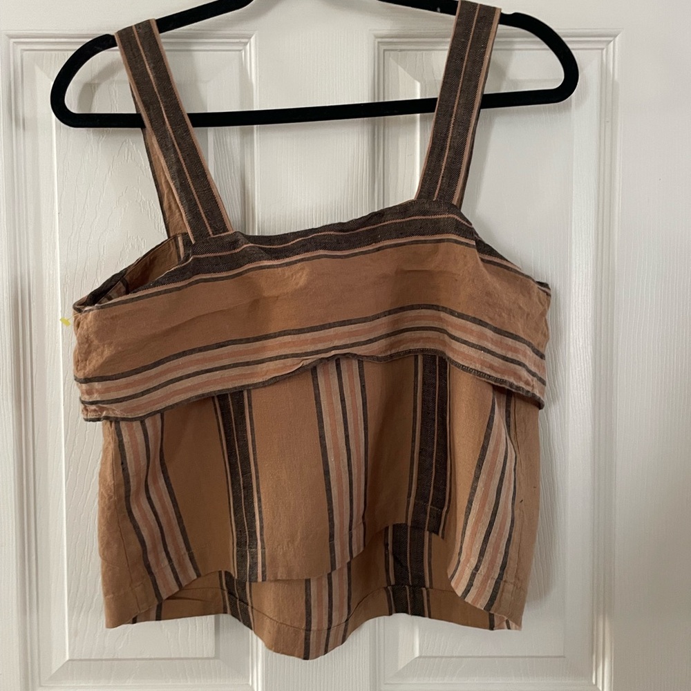 Banana Republic Tan and Black Striped Camisole - Picture 3 of 3